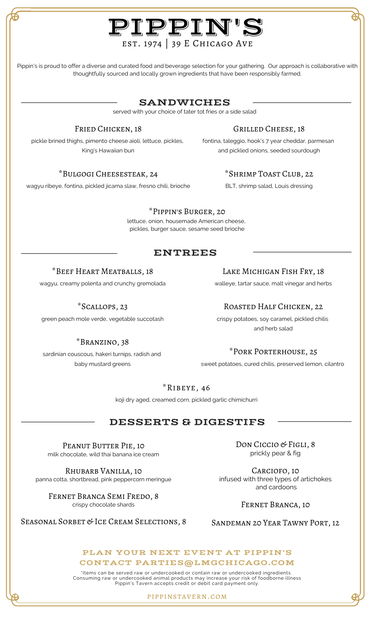 MENU BITES Hangge Uppe Chicago's Best Dive Club Dance The Night Away